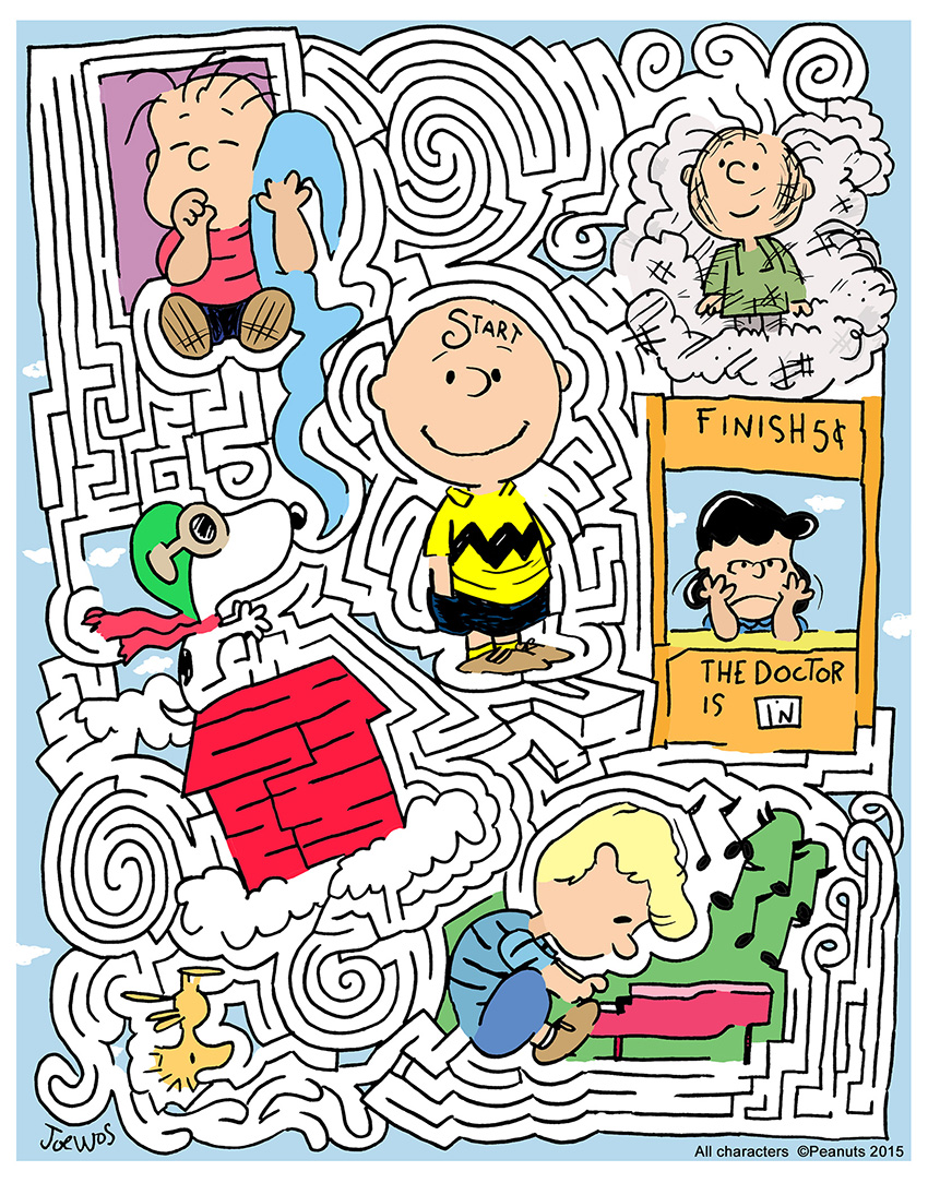 A special Peanuts MazeToons Maze!