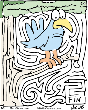 Birdy Maze, MazeToons Daily January 5th, 2016