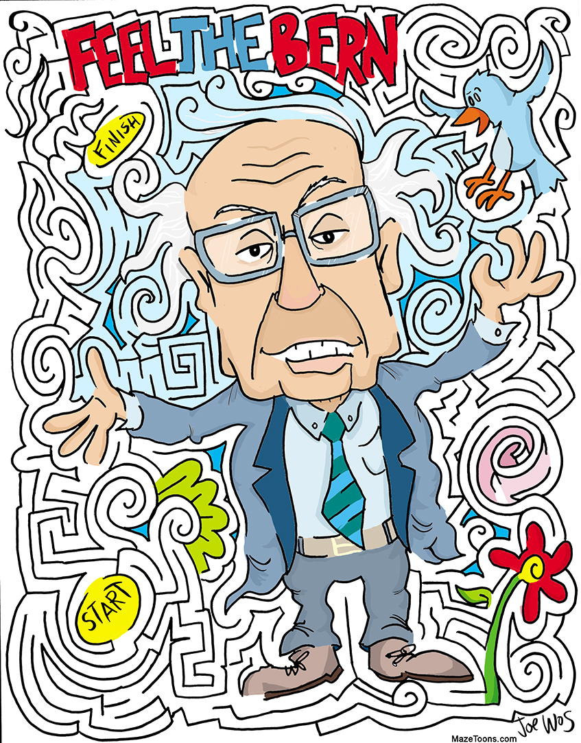 Bernie Sanders Maze